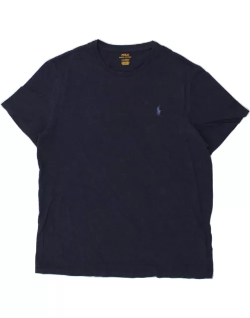 Polo RALPH LAUREN da uomo top grande blu navy cotone AS17