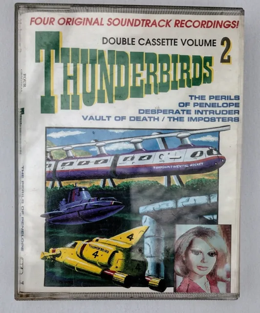 THUNDERBIRDS 2 !  DOUBLE CASSETTE SET - FOUR EPISODES . Gerry Anderson