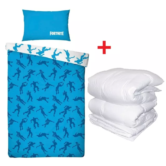 Fortnite Emotes Complete Lit Simple Housse de Couette Avec Duvet Hivernal Epic G