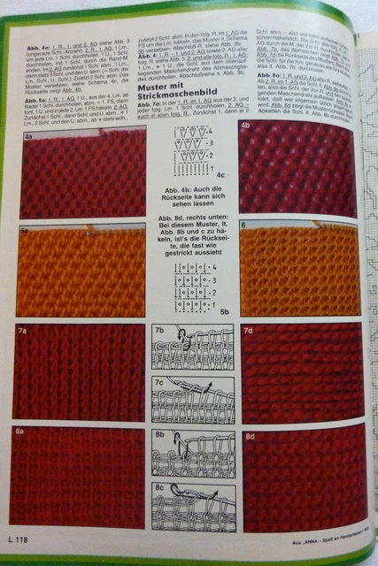 VINTAGE:burda: "Anna" Spaß am Handarbeiten August 1983 sticken, stricken, häkeln 8