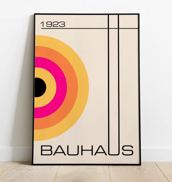 Bauhaus Wall Art Print, Retro Vintage Minimal Art Print, Home Decor, Wall Art