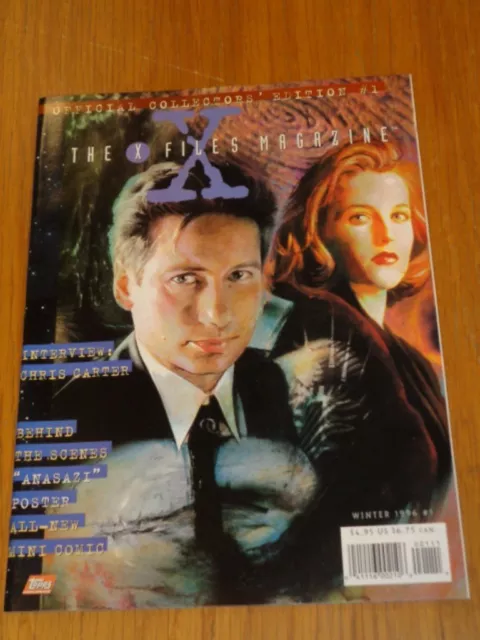 X-Files Magazine #1 Winter 1996 Collectors Edition Chris Carter Us Magazine =
