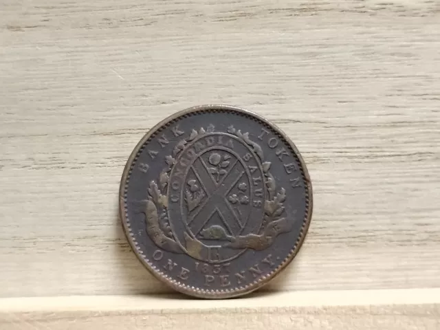 1837 One Penny Bank Token Canada