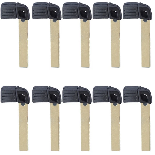 10PCS  Remote Smart Emergency Key Uncut Blade Replacement for BMW