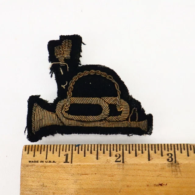 Pre WWII US Naval Academy Bullion Bugle Patch 9