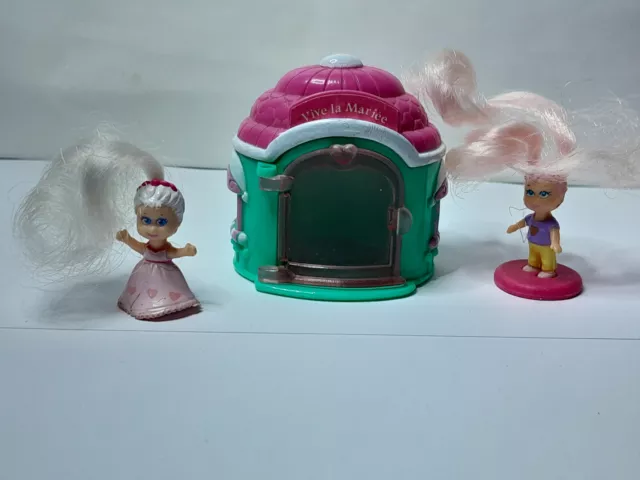 Galoob Cutie Club, 1989 L.G.T.I, 2 poupée à tresses + VIVE LA MARIEE, figurines