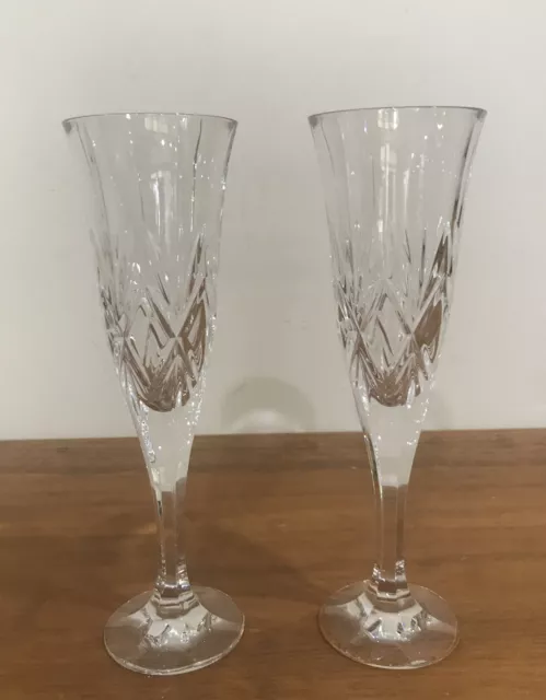 2 Bohemia Crystal Quality Crystal Champagne Flutes - 175ml