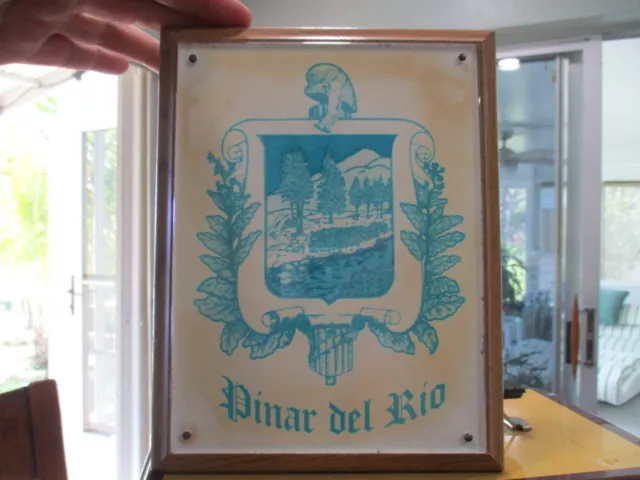 Pinar del Rio  advertising sign WALL HANGING PLAQUE VERY OLD PLACE