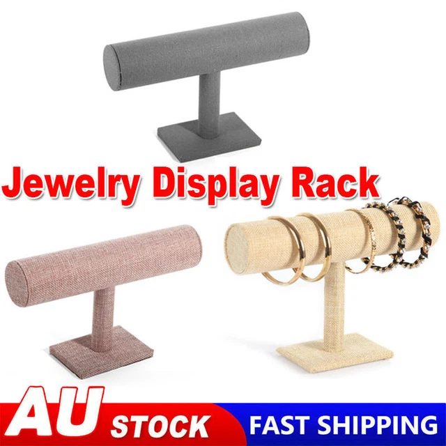 T-Bar Jewelry Bracelet Watch Display Holder Show Stand Showcase Organizer