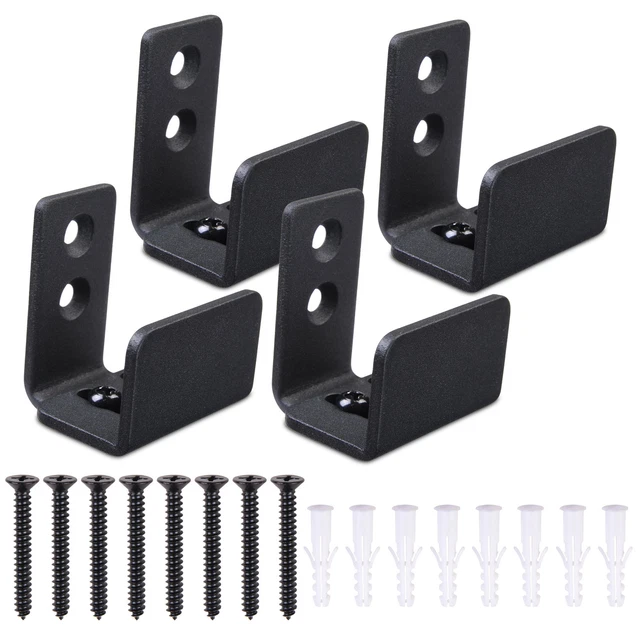 Apluschoice 4 Pack Adjustable Wall Mount Floor Guide for Sliding Barn Door