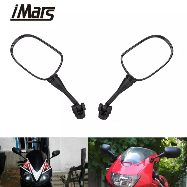 2x Motorcycle Rearview Side Mirrors For Honda CBR600RR CBR125R CBR 600 1000 RR