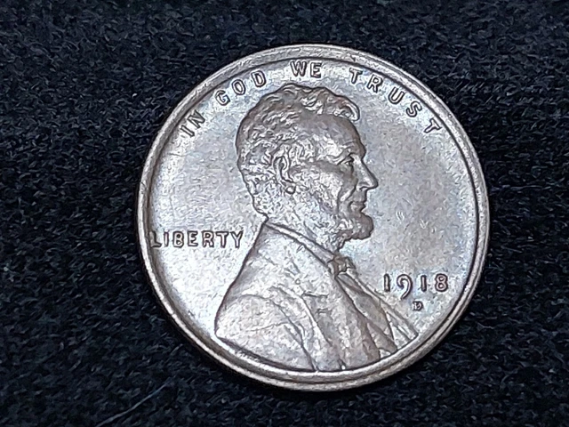 1918-D Lincoln Wheat One Cent Penny ~ Better Date ~ CHOICE BROWN BU 3