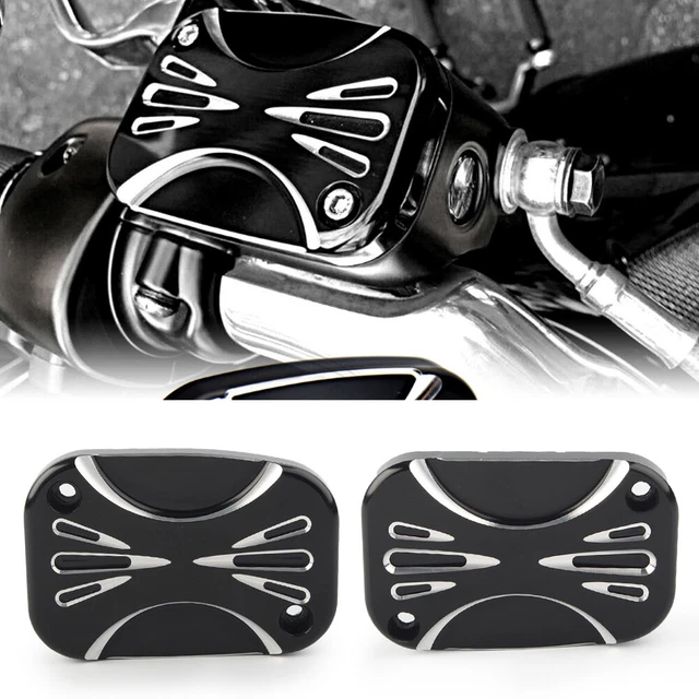 CNC Brake Master Cylinder Cover Fluid Cap for Harley Electra Road Glide Street