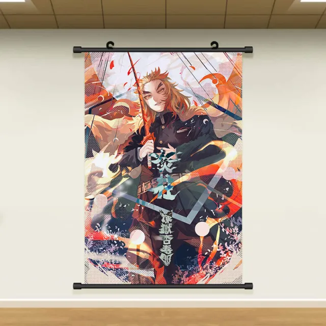Anime Demon Slayer: Kimetsu no Yaiba Rengoku Kyoujurou HD Wall Scroll Poster Y2