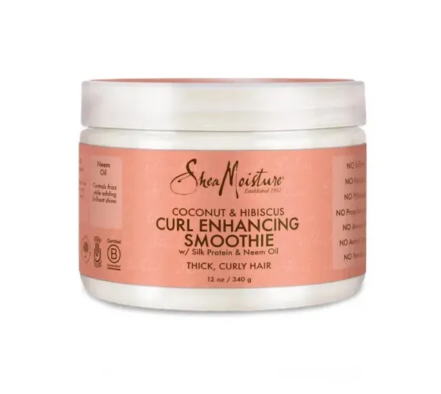 1 🧡 Pack Shea Moisture Coconut & Hibiscus Curl Enhancing Smoothie - 12oz