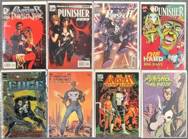Punisher Lot Set of 8 One-Shots! Marvel Comics VF-NM 8.0-9.0 or Better!
