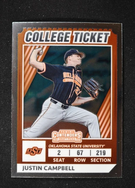 2022 Elite Extra Edition College Tickets Optic #CTO-23 Justin Campbell