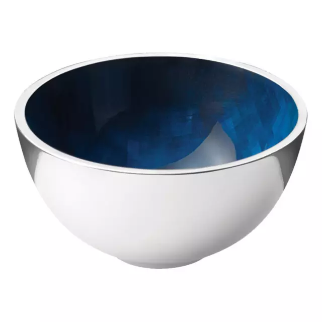 Stelton Stockholm Schale Mini Horizon Dekoschale Aluminium Emaille Blau Ø 10 cm