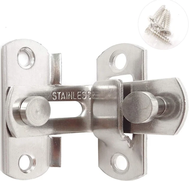 90 Degree Door Latch Sliding Screen Door Latch Barn Door Lock Hasp Latch Clas.ys