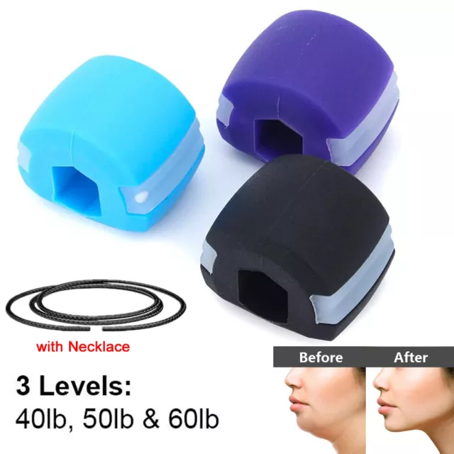 LOCK N STOCK Jaw Trainer, Exerciser for Jawline - Pack of 3 - Three Levels  of Re £19.16 - PicClick UK