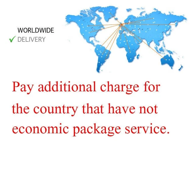 Aud10.00 Extra Shipping Charge For Remote Area Worldwide