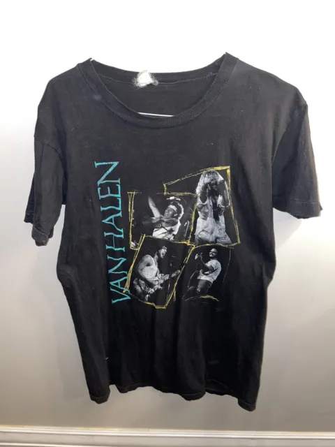 Vintage 1988 Van Halen OU812 World Tour Shirt. Single Stitch Size XL