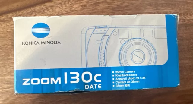 Konica Minolta Zoom 130c DATE 35mm Film Camera - Brand New Old Stock