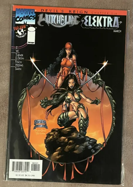 WitchBlade Elektra Devils Reign Chapter 6 Variant Marvel Image & Top Cow Comics