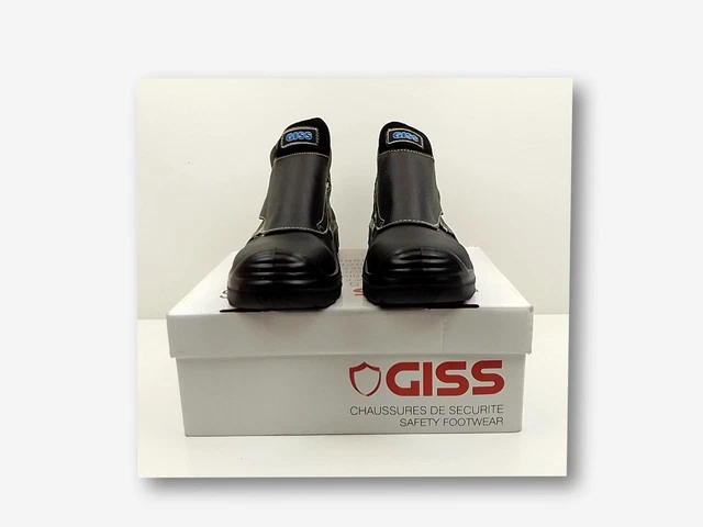 CHAUSSURES DE S CURIT hautes et noires GISS Taille 44 EUR 49