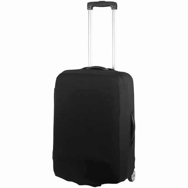 Xcase Elastische Schutzhülle für Koffer bis 53 cm Höhe, Größe M, schwarz