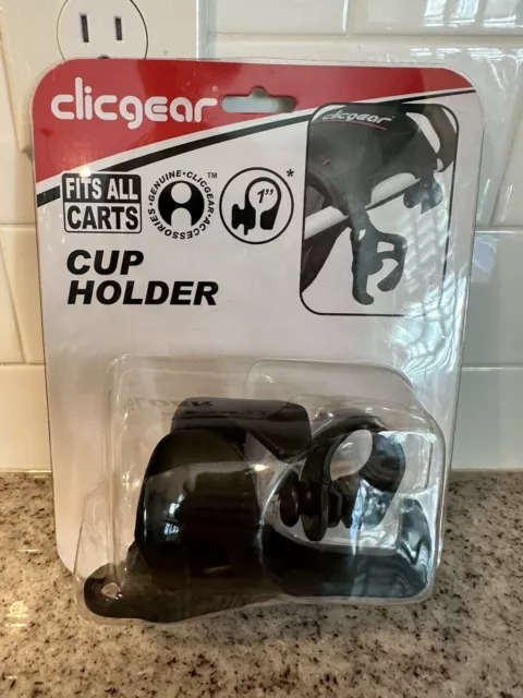 ClicGear Cup Holder with Attachment Clip New in Package FREE SHIPPING