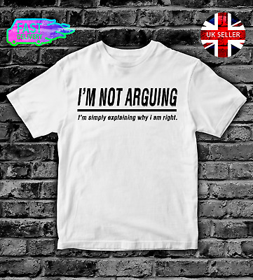 IM Not litigare Kids T-shirt girocollo Ragazzi Ragazze Adulti Da Uomo T Shirt Divertente