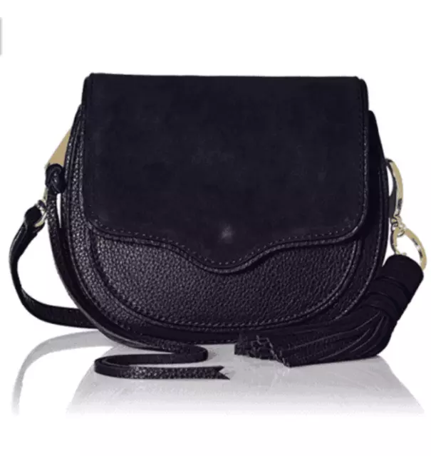 Rebecca Minkoff Suki Mini Saddle Crossbody Women's Bag Black | Real Leather