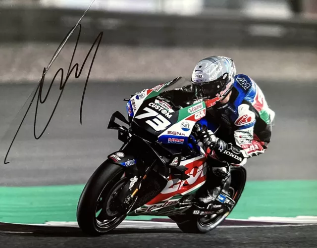 Alex Marquez Hand Signed 10X8 Lcr Honda Moto Gp Photo + Proof + Coa - Crease