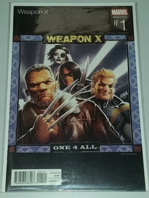 Weapon X #1 Variant Marvel Comics June 2017 Nm+ (9.6 Or Better)