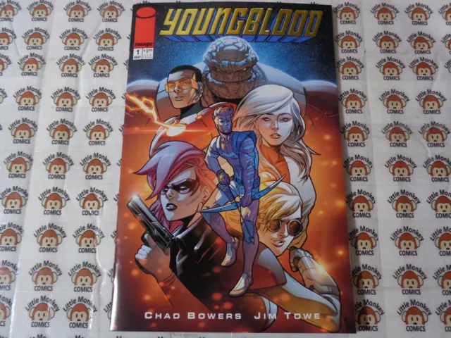 Youngblood (2017) Image - #1, 1 Per Store Gold Variant CVR, Bowers/Towe, NM