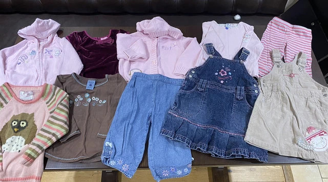 Job Lot Bundle x 10 Girls Clothes 2 - 3 years Next Junior dresses denim Pink
