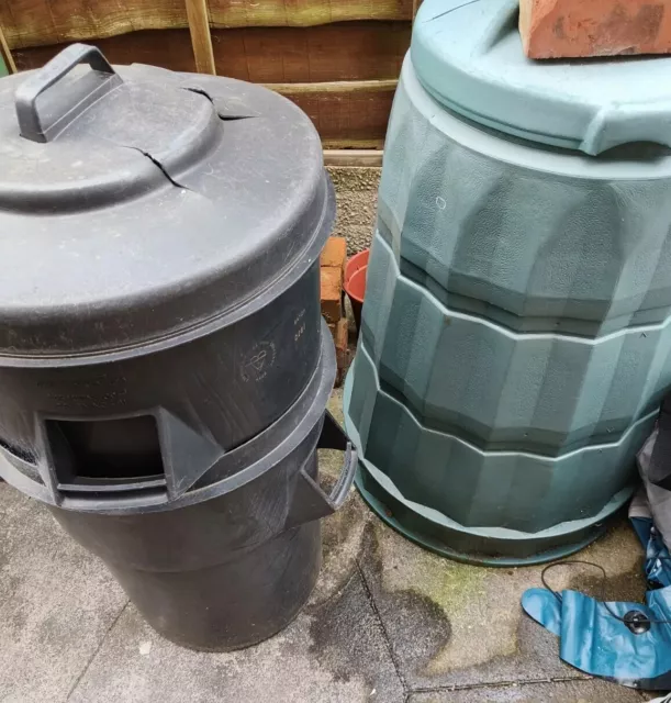 Garden compost bin x2 Dustbin x2 All For £10