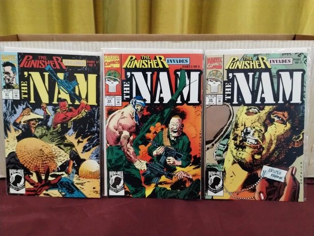 Marvel Punisher~~~Lot Of (3) Nam Comics Issues # 67-68-69 B & B L2