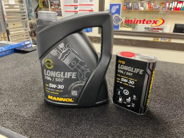 Longlife 5W30 504/507 Fully Synthetic Engine Motor Oil Mannol 7715 5L