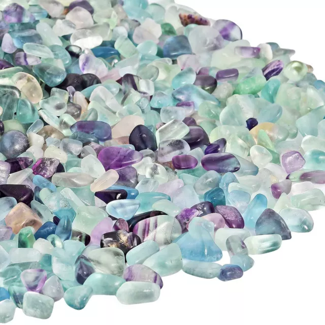 100g-1kg Fluorite Gemstone Chips Natural Tumbled Gem Stone Craft Jewelry Crystal