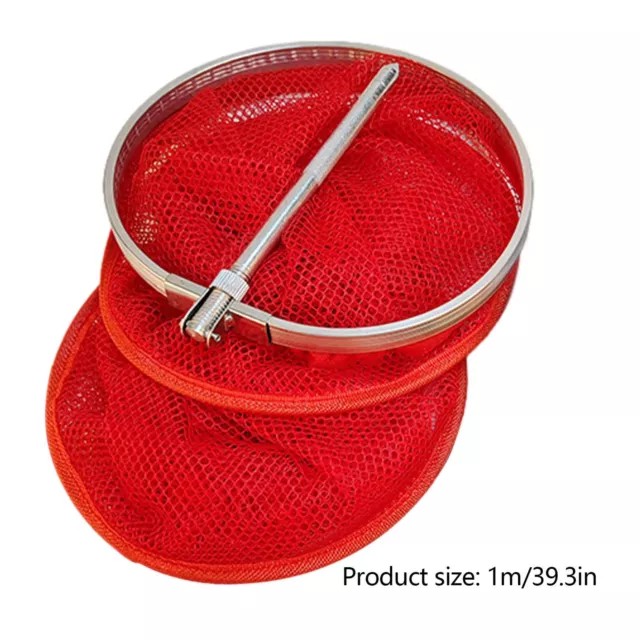 Fish Basket Foldable Floating Fishing Basket for Caught Fish Nylon Net Bucket