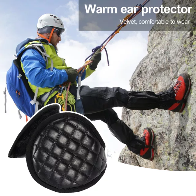 Weather Earmuffs Windproof Ultra-thick Fleece Lined Thermal for Men Soft Warm
