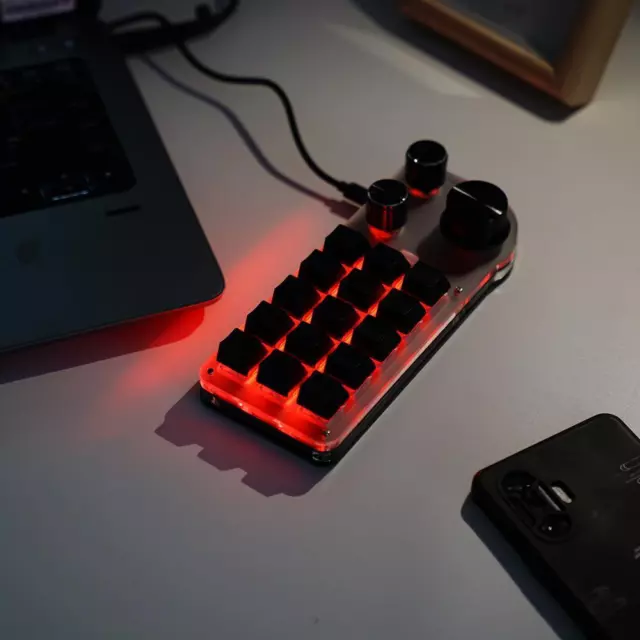 Programmiermakro Custom Knob Keyboard RGB 15 Key Copy Button G8 Gamin Paste D3U3