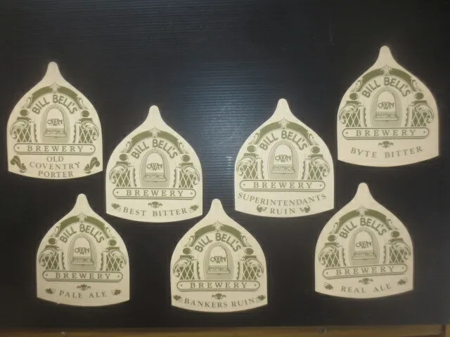 complete set of 7 BELL,S Micro Brewery,Victoria ,BEER Coasters "CLOSED "
