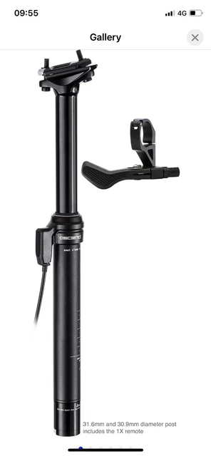 BRAND X ASCEND II External Cable MTB Dropper Seatpost 125mm Drop 400mm 31.6mm 78.00 PicClick UK
