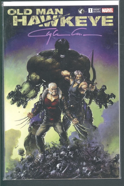Old Man Hawkeye #1 SIGNED Clayton Crain Variant COA