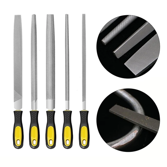 Set De 3 Râpes à Bois – Lime Plate Et Semi-circulaire 4/6/8 Pouces – Pour Bois Dur, Tendre Et Plastique
