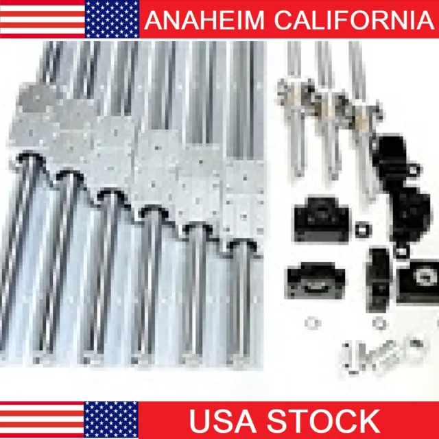 4'X8' Feet CNC Router Kit  Rails and Ball Screws XYZ Travel 48" x 96" x 10" inch