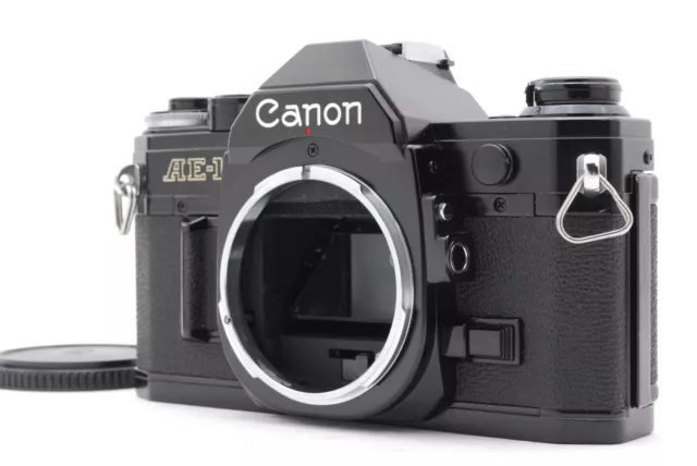 [ NEAR MINT ] Canon AE-1 35mm SLR Film Camera Black Body From JAPAN